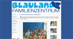 Desktop Screenshot of familienzentrum-blauland.de