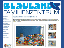 Tablet Screenshot of familienzentrum-blauland.de